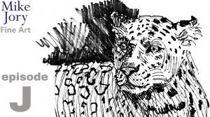 how to draw a jaguar head - animal alphabet challenge - episode J